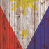Philippines Flag Dark Wood iPhone XS Skin